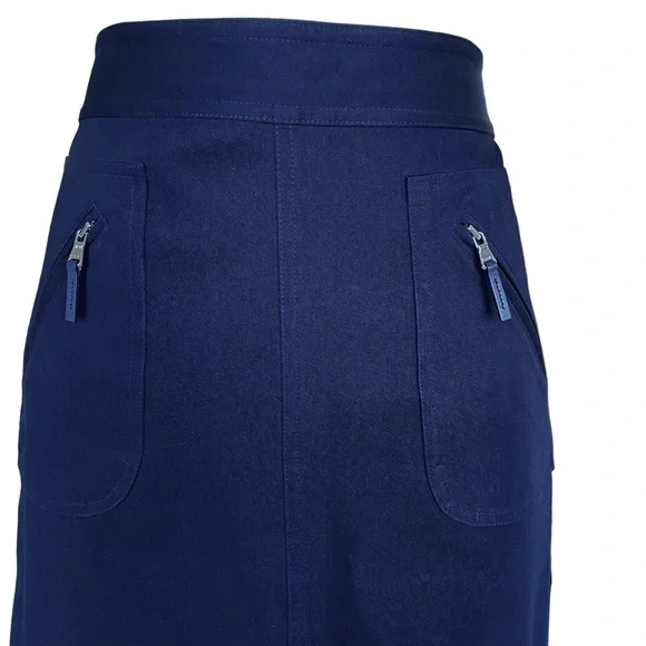 Lauren Ralph Lauren Navy Pencil Skirt - Picture 4 of 10